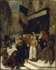 Stołówka miejska, Saint-Martin, podczas oblężenia Paryża, ok. 1871 (olej na płótnie)