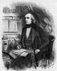 Portret Mathieu Jose Bonaventure Orfila (1787-1853), francuskiego lekarza i chemika. Grawerowanie Gustave Janet