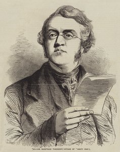 William Makepeace Thackeray, autor Vanity Fair autorstwa Gustave Janet