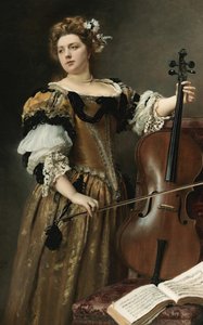 Wiolonczelista, ok. 1930 1890. autorstwa Gustave Jean Jacquet