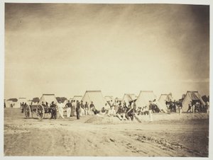 Obóz artyleryjski, Camp de Chalons autorstwa Gustave Le Gray