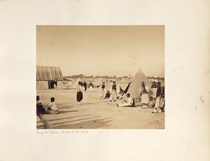 Camp de Châlons: Żuawi Gwardii Cesarskiej autorstwa Gustave Le Gray