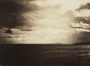Pochmurne niebo, Morze Śródziemne, 1857 autorstwa Gustave Le Gray