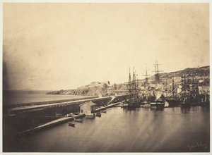 Molo w Sete, 1857. autorstwa Gustave Le Gray