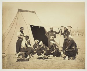 Bez tytułu Zouaves, 1857. autorstwa Gustave Le Gray