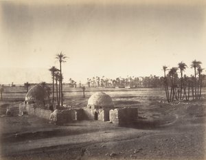 Widok Równiny Teb ze świątyni Karnac, 1867. autorstwa Gustave Le Gray