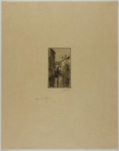Kanał w Wenecji autorstwa Gustave Leheutre