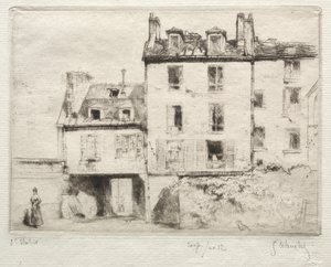 Rue Lacépède: serce Aciereur Cottens. autorstwa Gustave Leheutre