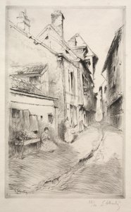 Ulica Szkolna w Troyes, 1902.