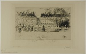 Mały Staw w Tuileries autorstwa Gustave Leheutre