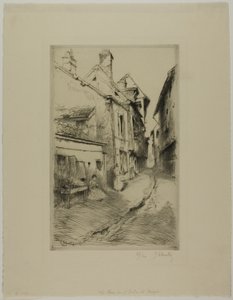 Ulica Szkolna, Troyes autorstwa Gustave Leheutre