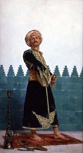 Arabski strażnik autorstwa Gustave Leon Antoine Marie Popelin