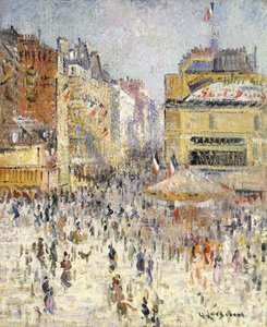Dzień Bastylii na Rue de Clignancourt w Paryżu; 14 lipca w Paryżu, Rue de Clignancourt, autorstwa Gustave Loiseau