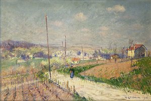 Wiosna w Ile de France; Wiosna w Ile de France, 1916 autorstwa Gustave Loiseau