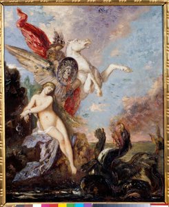 Andromede chainee to a rock jest dostarczany przez Persee Malarstwo Gustave Moreau (1826-1898) autorstwa Gustave Moreau