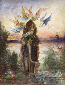 Der Heilige Elefant (Peri). 1882 autorstwa Gustave Moreau