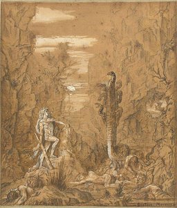 Herkules i hydra z Lerny autorstwa Gustave Moreau