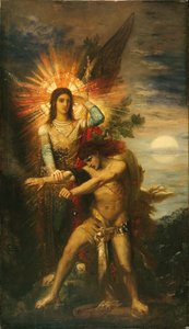 Jakub i anioł autorstwa Gustave Moreau