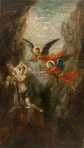 Moreau - Święty na pustyni, około 1879 r. autorstwa Gustave Moreau