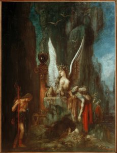 Podróżnik Edypa lub Równość przed śmiercią autorstwa Gustave Moreau