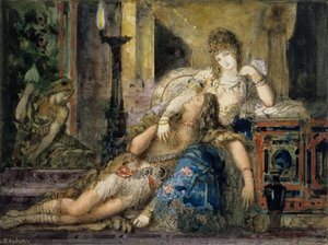 Samson i Dalila autorstwa Gustave Moreau