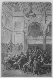 Cafe-Concert autorstwa Gustave after Dore