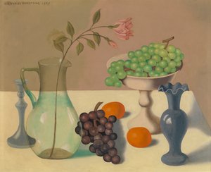 Martwa natura z winogronami autorstwa Gustave Van de Woestyne