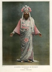Jean-Francois Delmas jako Phur, ilustracja z magazynu „Le Theatre”. autorstwa Guy Du