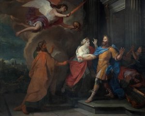 Plaga za panowania Dawida, 16751700. autorstwa Guy Louis Vernansal