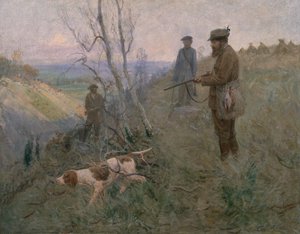 Polowanie (olej na płótnie)