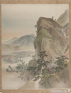 Krajobraz, 1800. autorstwa Gyokusho Kawabata