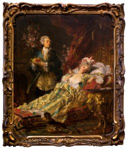 Ludwika XV (1710-1774) i Madame Du Barry. (Jeanne Becu, znana jako de Cantigny lub de Vaubernier