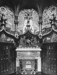Sala Chaucera, zamek Cardiff, Walia, 1924-1926