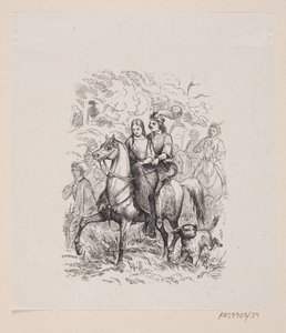 Ilustracja do „Dzikich łabędzi” w H.C. Andersen, „Baśnie i historie”, tom 1 autorstwa H.P. Hansen