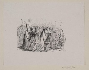Ilustracja do „Dzikich łabędzi” w H.C. Andersen, „Baśnie i historie”, tom 1 autorstwa H.P. Hansen