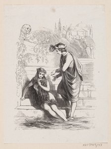 Ilustracja do „Małej Syrenki” w H.C. Andersen, „Baśnie i historie”, tom 1 autorstwa H.P. Hansen
