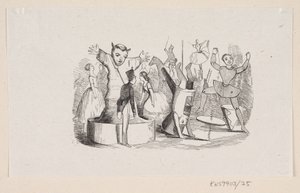 Ilustracja do „Niezłomnego blaszanego żołnierza” w H.C. Andersen, „Baśnie i historie”, tom 1 autorstwa H.P. Hansen