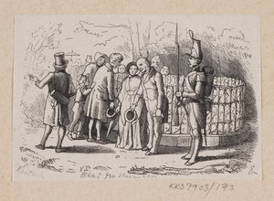 Ilustracja do „Liścia z nieba” w H.C. Andersen, „Baśnie i historie”, tom 2 autorstwa H.P. Hansen