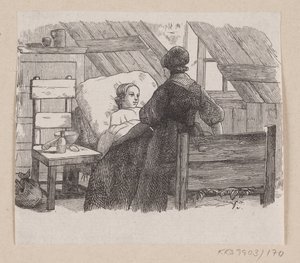 Ilustracja do „Pięciu z strąka grochu” w H.C. Andersen, „Baśnie i historie”, tom 2 autorstwa H.P. Hansen