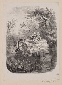 Ilustracja do "Ib i mała Christine" w H.C. Andersen, „Baśnie i historie”, tom 2 autorstwa H.P. Hansen