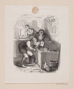 Ilustracja do "Mikołajka i Mikołaja" w H.C. Andersen, „Baśnie i historie”, tom 1 autorstwa H.P. Hansen