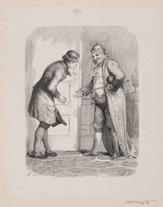 Ilustracja do „Wędrującego towarzysza” w H.C. Andersen, „Baśnie i historie”, tom 1 autorstwa H.P. Hansen
