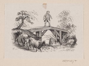 Ilustracja do „Wielkiego Mikołaja i małego Mikołaja” w H.C. Andersen, „Baśnie i historie”, tom 1 autorstwa H.P. Hansen