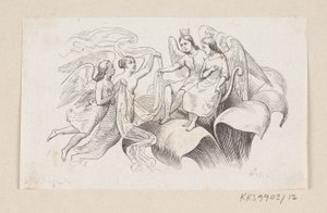 Ilustracja do „Tommelise” w H.C. Andersen, „Baśnie i historie”, tom 1 autorstwa H.P. Hansen