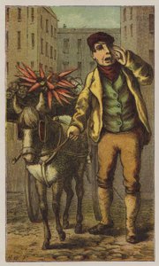 Costermonger (kolor lito) autorstwa H.W. (after) Petherick