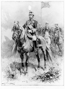 Jego Cesarska Mość Mutsuhito, Cesarz Japonii (1852-1912) z The Illustrated London News, 16 stycznia 1904 autorstwa H.W. Koekkoek
