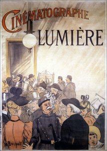 Plakat reklamowy H. Brispota do zdjęć braci Lumière, początek XX wieku.
