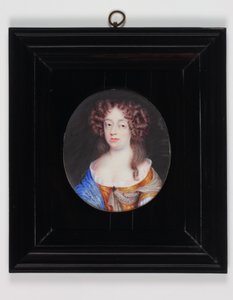 Frances Pierrepont, księżna Newcastle (akwarela na kości słoniowej)