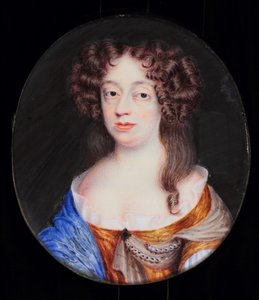 Frances Pierrepont, księżna Newcastle (akwarela na kości słoniowej)