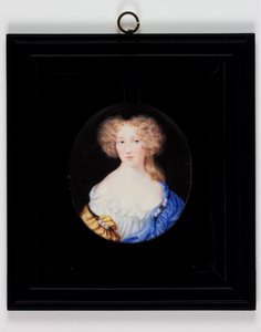 Lady Margaret Cavendish, później księżna Newcastle (akwarela na kości słoniowej)
